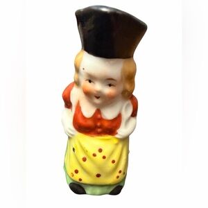 Vintage Miniature Toby Jug Pitcher Colonial Woman 2" Made in Japan. She’s cute